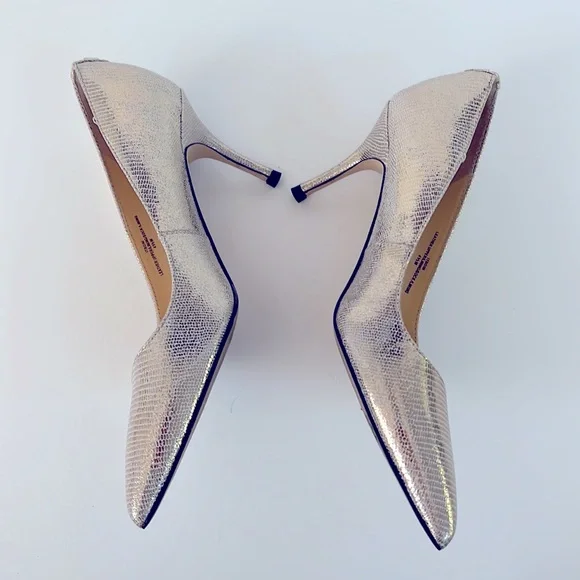 Ivanka Trump Silver Metallic Pumps - Picture 4 of 8